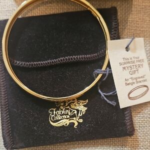 Vintage Gold-tone Bangle Bracelet 7.5 NIIB